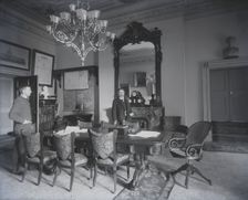 Cabinet room, figures, 1889. Creator: Frances Benjamin Johnston