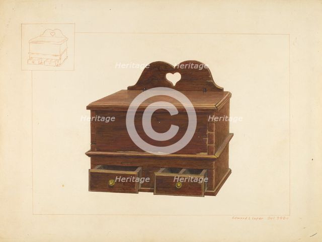 Cabinet Spice Box, c. 1938. Creator: Edward L Loper.