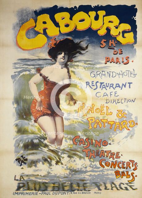 Cabourg - 5 Hs de Paris - Grand Hôtel, 1895. Creator: Pal (Jean de Paléologue) (1855-1942).