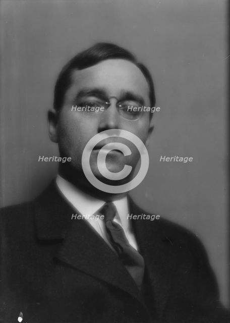 Cable, Benjamin S., Mr., portrait photograph, 1913. Creator: Arnold Genthe.