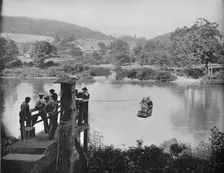 Cable Ferry, near La Colle, Penn c1897. Creator: Unknown