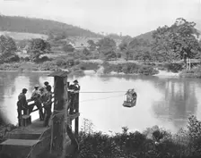 Cable Ferry, near La Colle, Pennsylvania, USA, c1900. Creator: Unknown