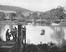 Cable Ferry, near La Colle, Pennsylvania, USA, c1900. Creator: Unknown