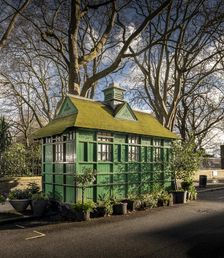Cabmen's Shelter from the north-east, Wellington Place, St John's Wood, Westminster, London, 2024. Creator: Chris Redgrave