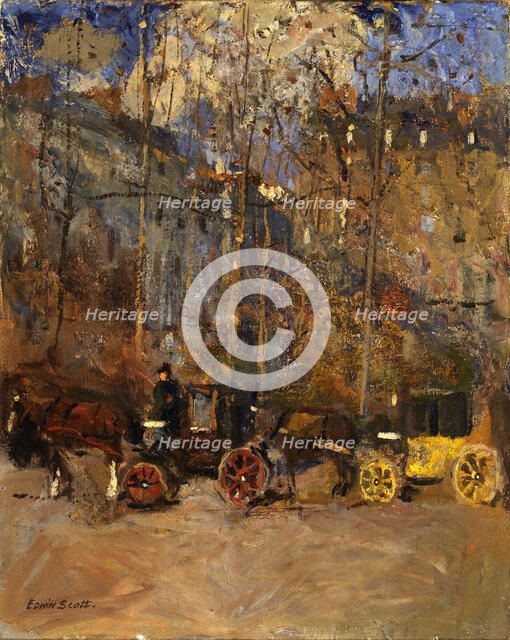 Cabs, n.d. Creator: Frank Edwin Scott.