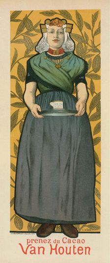 Cacao Van Houten , 1896. Creator: Willette, Adolphe (1857-1926)