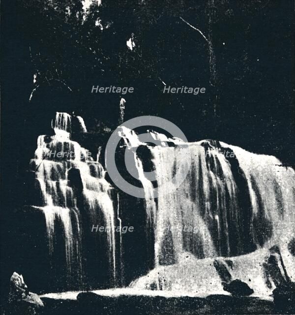 'Cachoeira no Rio Dourado (Lencoes)', 1895. Artist: Axel Frick.