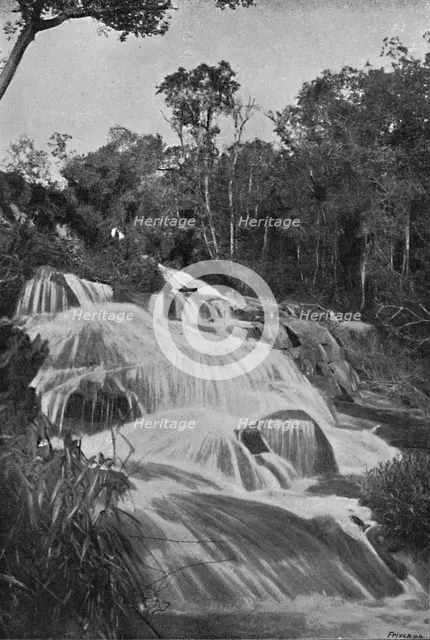 'Cachoeira no Rio Dourado (Lencoes)', 1895. Artist: Axel Frick.