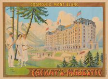 Cachat's Majestic Hotel. Chamonix Mont Blanc, c1910. Creator: Faria, Cândido de (1849-1911)