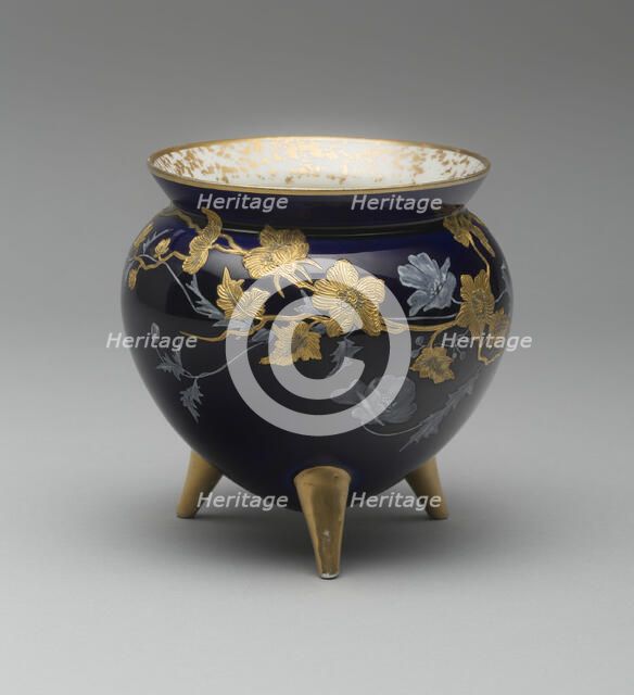 Cachepot, 1883/86. Creator: Greenwood Pottery Company.