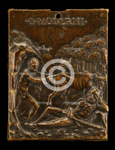 Cacus Stealing the Oxen of Hercules. Creator: Moderno.