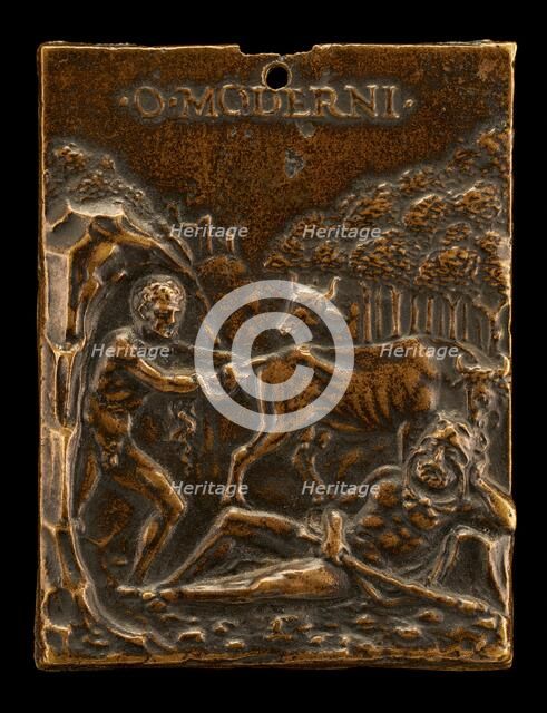 Cacus Stealing the Oxen of Hercules. Creator: Moderno.