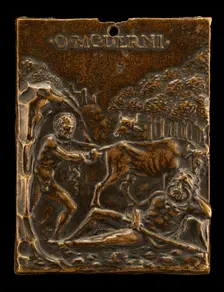 Cacus Stealing the Oxen of Hercules. Creator: Moderno