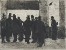 Cadart's Shop Window, 1879. Creator: Pierre Georges Jeanniot