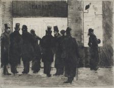 Cadart's Shop Window, 1879. Creator: Pierre Georges Jeanniot
