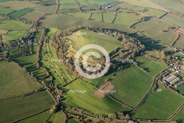 Cadbury Castle hillfort, Somerset, 2016. Creator: Damian Grady.