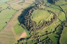 Cadbury Castle, multivallate hillfort, Somerset, 2017. Creator: Damian Grady
