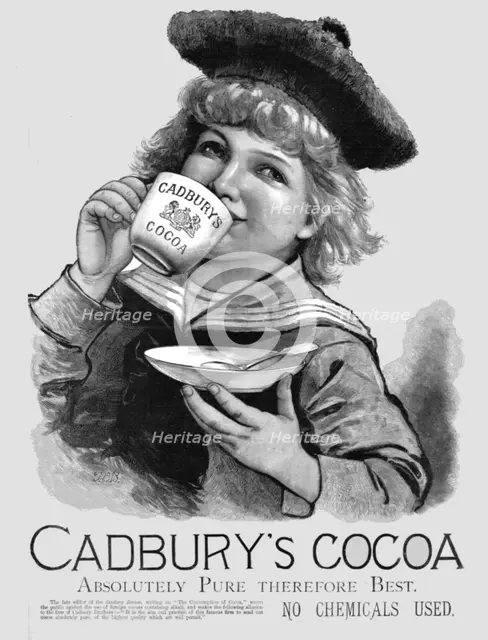 ''Cadbury's Cocoa', 1891. Creator: Unknown.