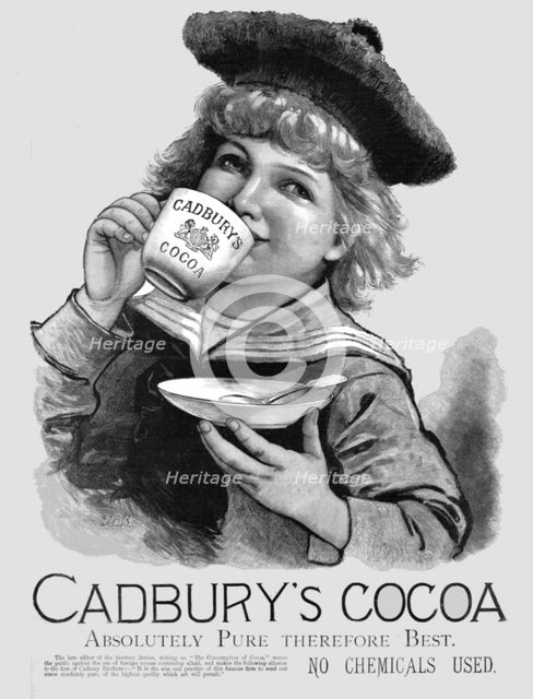 ''Cadbury's Cocoa', 1891. Creator: Unknown.