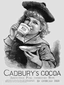 'Cadbury's Cocoa 1891. Creator: Unknown