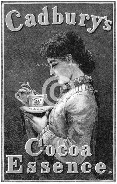 Cadbury's Cocoa Essence, 1883. Creator: Unknown.
