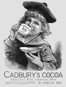 'Cadbury's Cocoa 1891. Creator: Unknown