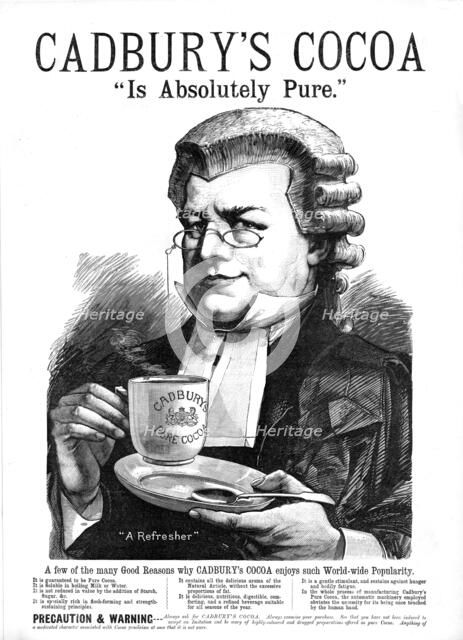 '' Cadbury's Cocoa "Is Absolutely Pure." ', 1888. Creator: Unknown.