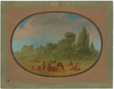Caddoe Indians Gathering Wild Strawberries, 1861/1869. Creator: George Catlin
