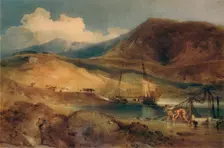 Cader Idris, from Barmouth Sands c1833. Artist: John Sell Cotman