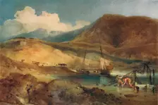Cader Idris, from Barmouth Sands c19th century. Artist: John Sell Cotman