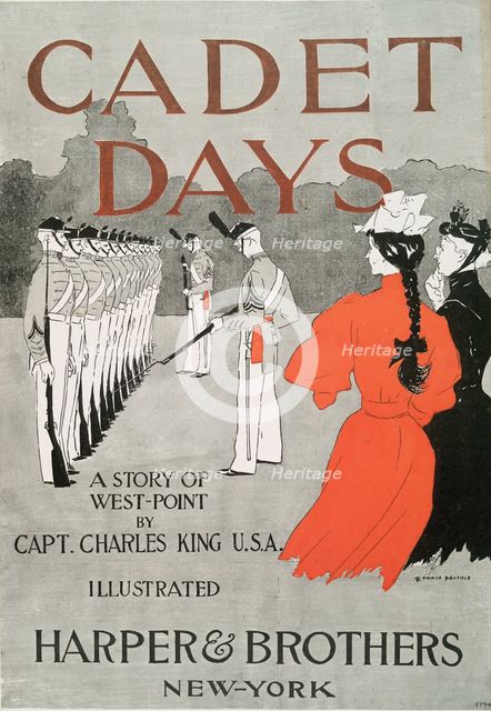 Cadet Days, A Story of West-Point by Capt. Charles King U.S.A., Illustrated Harper &..., c1894. Creator: Edward Penfield.