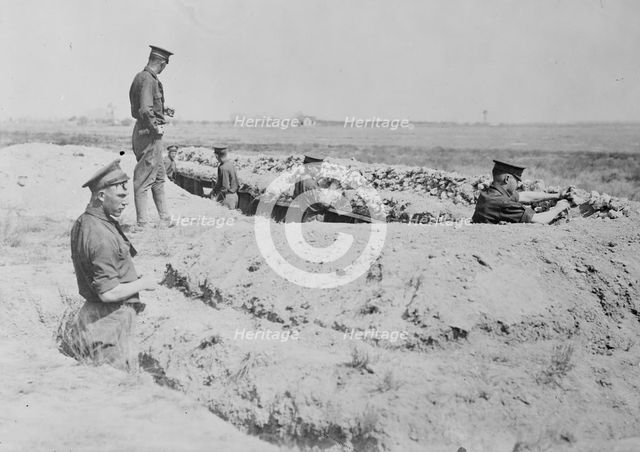 Cadets N.M.M.I. digging trench, between c1915 and c1920. Creator: Bain News Service.