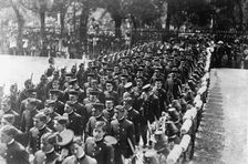 Cadets of Military Academy at Chapultepec, Mexico City, Mexico. 1913. Creator: Unknown