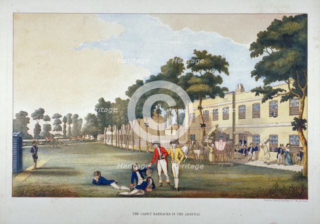 Cadets of the Royal Military Academy, Woolwich, Kent, 1851. Artist: Anon