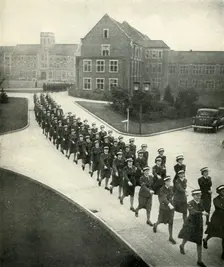 Cadets on the March c1943. Creator: Cecil Beaton
