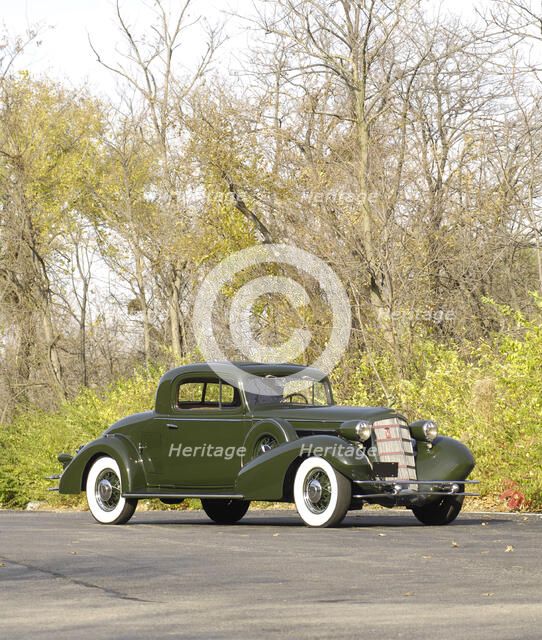 Cadillac V8 355d coupe by Fisher 1934. Artist: Simon Clay.