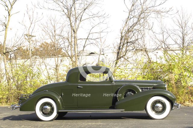 Cadillac V8 355d coupe by Fisher 1934. Artist: Simon Clay.