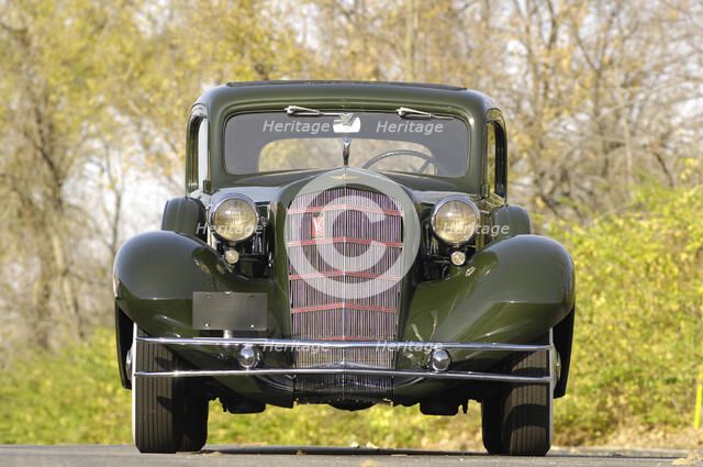 Cadillac V8 355d coupe by Fisher 1934. Artist: Simon Clay.
