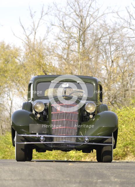 Cadillac V8 355d coupe by Fisher 1934. Artist: Simon Clay.