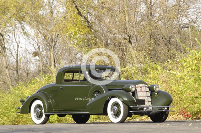 Cadillac V8 355d coupe by Fisher 1934. Artist: Simon Clay.