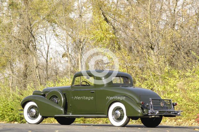 Cadillac V8 355d coupe by Fisher 1934. Artist: Simon Clay.