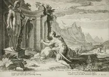 Cadmus Asks the Delphic Oracle Where He Can Find his Sister, Europa, published 1615. Creator: Hendrik Goltzius