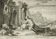 Cadmus Asks the Delphic Oracle Where He Can Find his Sister, Europa, published 1615. Creator: Hendrik Goltzius