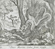 Cadmus's Men Killed by the Serpent, published 1606. Creators: Antonio Tempesta, Wilhelm Janson