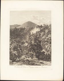 Caduta del Velino a Papigno, vicino a Terni, 1795. Creator: Jacob Wilhelm Mechau