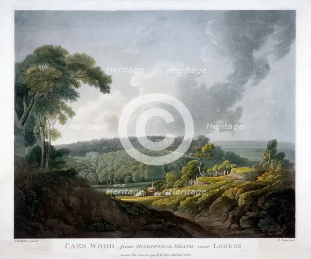 Caen Wood, St Pancras, London, 1799. Artist: John Rathbone