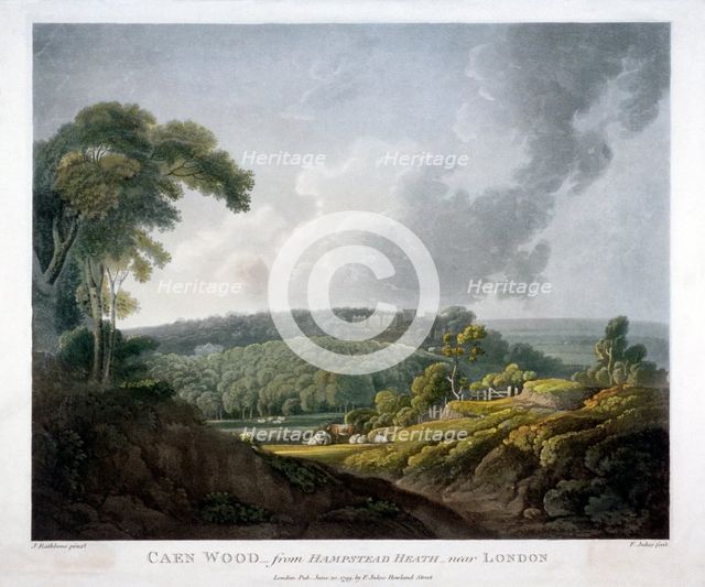 Caen Wood, St Pancras, London, 1799. Artist: John Rathbone