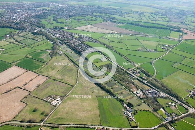 Caen Hill Locks on the Kennet and Avon Canal, Devizes, Wiltshire, 2015. Creator: Historic England.