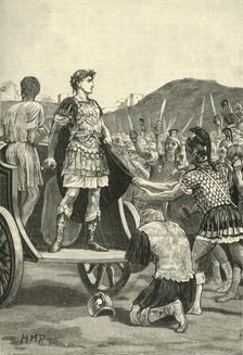 Caesar Addressing the Malcontent Legions in the Campus Martius 1890. Creator: Unknown