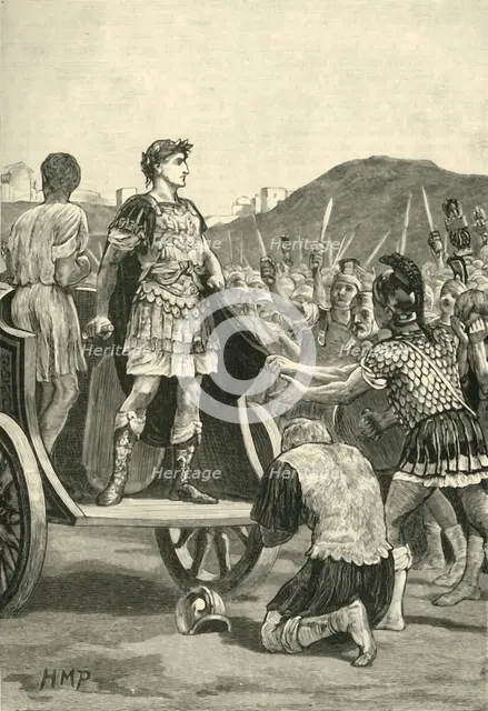 'Caesar Addressing the Malcontent Legions in the Campus Martius', 1890.   Creator: Unknown.